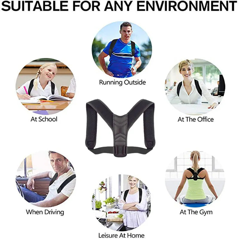 Adjustable Posture Corrector for Spine Pain Relief