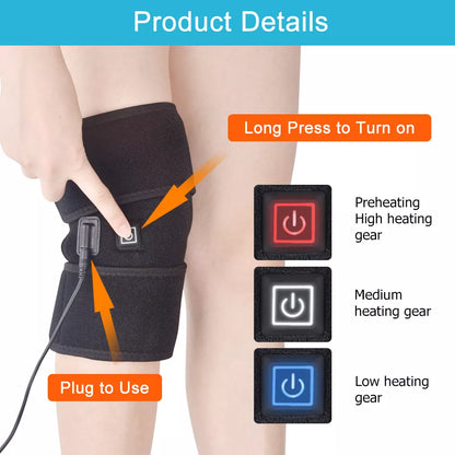 USB Heated Knee Brace for Pain Relief